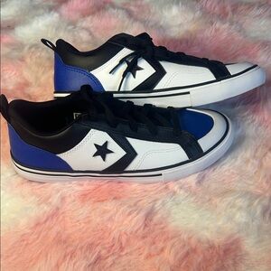Kids' Black and Blue Star Sneakers - Converse 5Y
